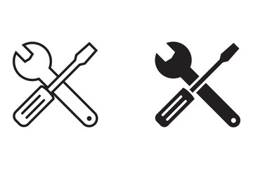 setting icon set. vectors for web, computer and mobile applications. eps vector