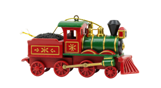 Christmas Ornament Miniature Toy Train.