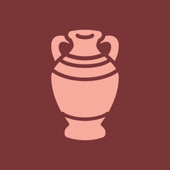 amphora vessel icon illustration