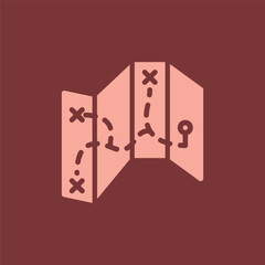 map navigation adventure icon illustration
