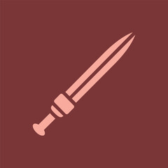 illustration of a fossil warrior sword icon