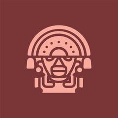 illustration of the inca icon of peru
