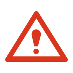 Fotobehang Warning sign symbol exclamation triangle vector © Rawpixel.com