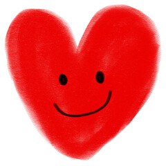 red heart cartoon