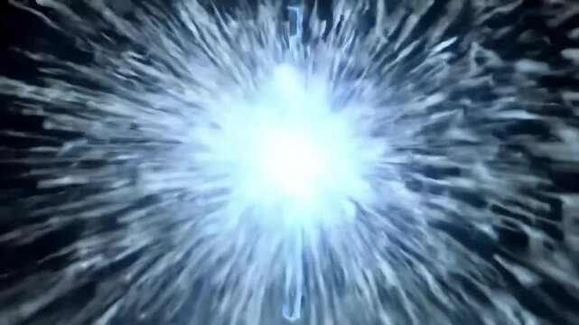 Energy Burst: A captivating portrayal of concentrated energy bursting forth, rendered with brilliant luminosity. Its dynamic nature captures the essence of innovation and potent force.