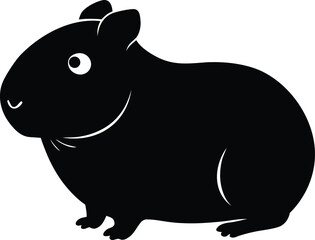Funny cartoon vector illustration of a wild rat