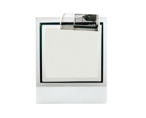 Instant Photo Frame with Tape and Photo on Transparent Background
