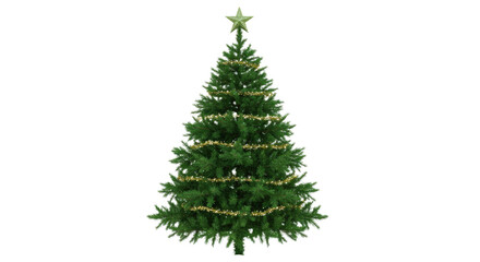 Fototapeta premium Festive Christmas Tree with Gold Decorations.