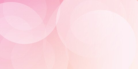 Minimalist banner background, pastel colorful, pink and yellow gradations. Circle effect style geometric, abstract background modern arts