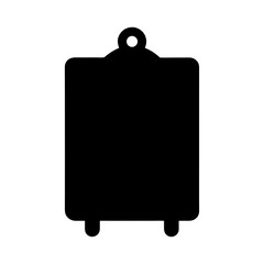 Simple board silhouette with blank space ideal for signage display and mockup use