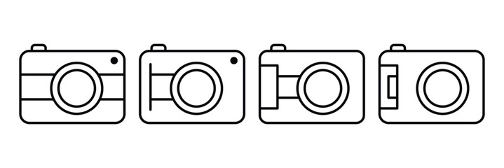 Camera icon vector. photo camera sign and symbol. photography icon. Vector illustration.
