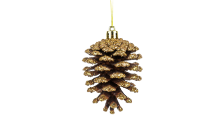 Glittery Pine Cone Christmas Ornament.