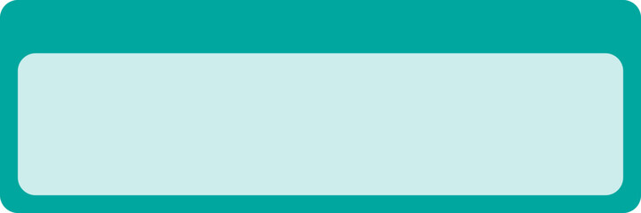 Obraz premium Green square frame for name card