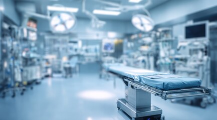 Modern sterile operating room interior