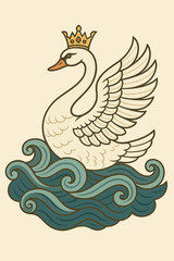 The Swan Princess from Slavic Fairy Tales