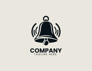 Dynamic Business Bell Alert Notification Service Company Vector Logo Design
