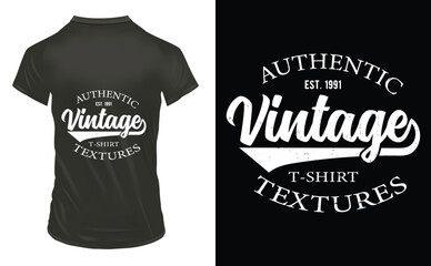 Vintage Vector T-shirt design concept for men's casual clothing apparel