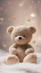 Cozy Soft Teddy Bear with Gentle Atmosphere