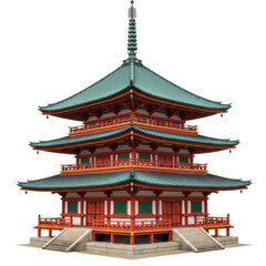 Fototapeta premium Stunning Five-Story Pagoda: A Traditional Japanese Architectural Masterpiece