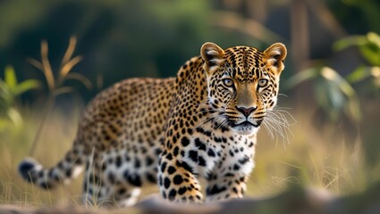 Obraz premium The Sri Lankan leopard is a subspecies of leopard 