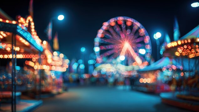 Blurred night fair scene (2)