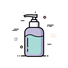 Fototapeta premium Purple and Teal Pump Bottle Icon