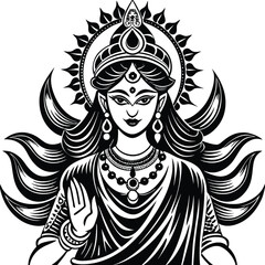 hindu god cartoon illustration