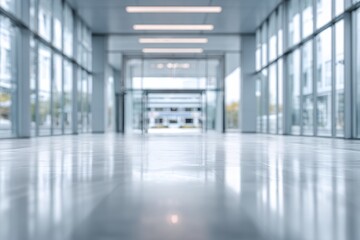 Obraz premium Blurry modern office hallway (11)