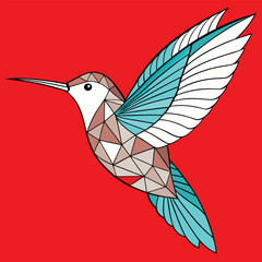 hummingbird in flight