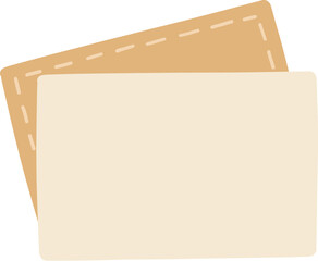 Mail envelopes design element. Post cards, envelopes, post stamps, craft paper letters and mail envelopes. Postage cards, cute envelopes vector illustration. Love messages with stickers and plants