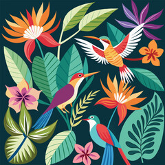 seamless pattern with flowers