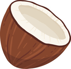 Cartoon nut design. Nut snacks frame, coconut frame of polygon shape flat vector illustration. Nuts border