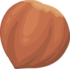 Cartoon nut design. Nut snacks frame, hazelnut, walnut, almond and pistachio frame of polygon shape flat vector illustration. Nuts border frame