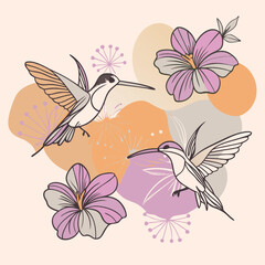 flowers and butterflies