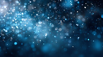 Obraz premium christmas, holiday, celebration, winter, festive, decoration, sparkle, glitter, bokeh, light, abstract, background, party, magic, snow, frost, shiny, bright, glow, fantasy, blue, star, illumination, s
