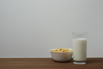 flakes with milk for breakfast