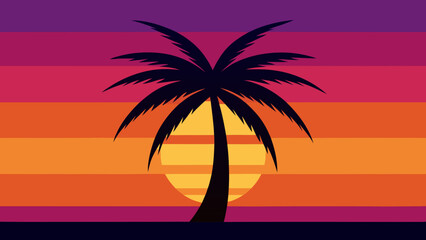 Obraz premium palm trees on the beach