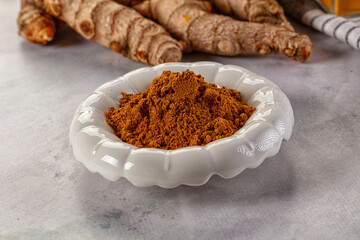 Indian spices - Curry powder heap
