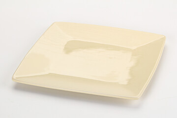 Empty clean color plate dishware