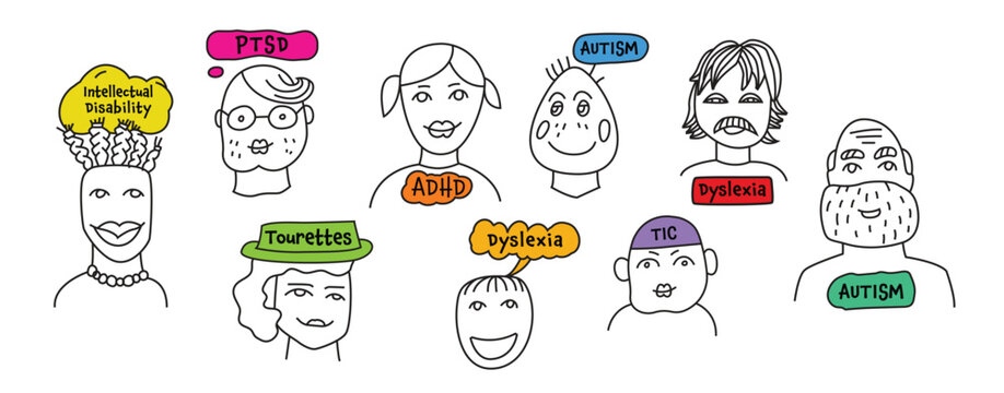 Human minds and experiences diversity. Inclusive, understanding society.