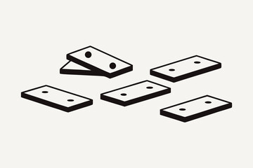 Clean minimalist line art illustration silhouette