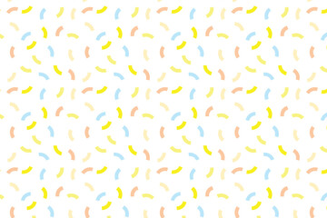 Seamless Pattern Memphis Style, Seamless pattern with curved line doodles.