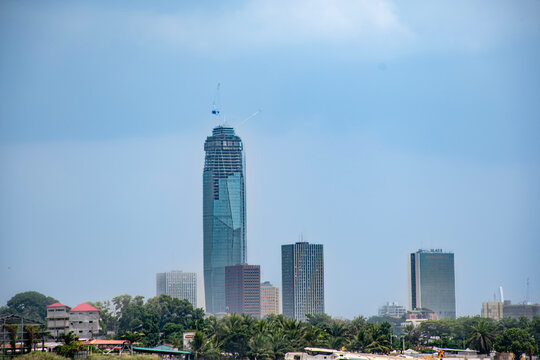 Abidjan's tallest tower under construction - View of the Plateau, Ivory Coast
