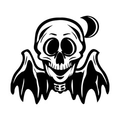 Fototapeta premium halloween clipart witch skull ghost 