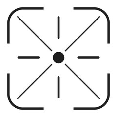 Crosshair vector icon. Aim illustration sign. Target symbol. optical sight web icon.