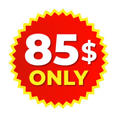 Stylish sale badge artwork prices only 80 81 82 83 84 85 86 87 88 89 90 91 92 93 94 95 96 97 98 99 100 $ dollar Chalk red png