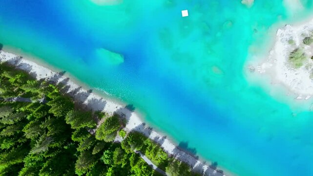 Lake Cauma - Caumasee - Breathtaking Beauty of swiss mountain Lake