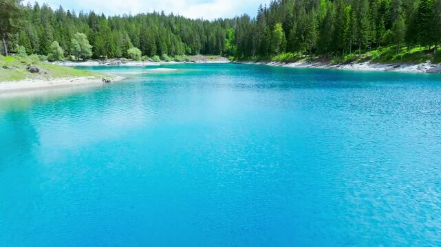 Lake Cauma - Caumasee - Breathtaking Beauty of swiss mountain Lake