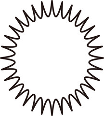 吹き出し　フレーム　コミック　マンガ　あしらい　飾り　コピースペース　背景　枠　デザイン　イラスト