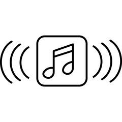 Audio and Video Line Icon
